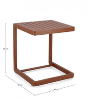 2x Konnor 40x40 Terrakotta Tabelle