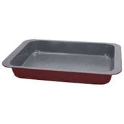 Rechteckige Lasagnara CM 37x26x6 Kohlenstoffstahlrot