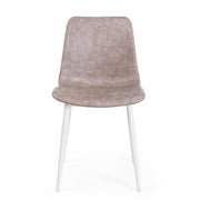 Vintage Chair Eco -Leder Beige Kyra