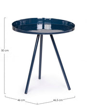 Blau verankerte Tabelle 46.5x46