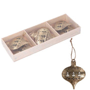 Metalldekoration 6pz Gold Pack CM22X8H2.5