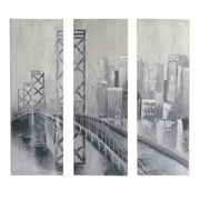 Malmalerei Set 3 Stücke Brücke CM40x120x3