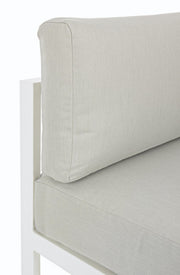 Ecke Sessel aus weißem Marinelgarten ausstatten