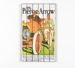 Druck auf Holz mit mehrfarbigen Leinwand 60x100 cm