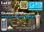 Cluster 3M M-P18 300 Mikroled Telec. IR 21f Weihnachtslichter