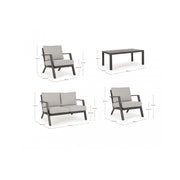 Harley Coffee 4 -Stück Lounge Set