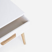 Weiße gewöhnliche Konsole 2 Schubladen 79h cm