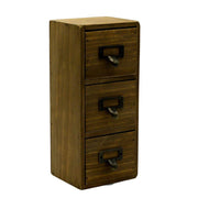 Rechteckige Holztür 3 Schubladen CM11.5x10H27