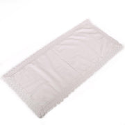 Weißer Stoff Spitze Tischlot C/Rechteckige Spitze CM45X100