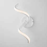 Metall- und Weiß -Aluminium -Anwendung mit integrierter LED 13x H32 cm