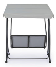 Zwei -Seerer -Stahl -Schaukel -Anthrazitgry 145x120x H185 cm