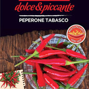 Tabasco Pfeffersamen im Umschlag