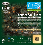 Bandkette Ø6cm NTLG 1000 abgebrochenes grünes Kabel 4+30,5 m Weihnachtslichter
