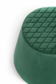 Pouf Velvet Metal Green 46,5 x 46,5 x H 33 cm cm