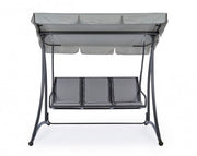 Drei -Seerer -Stahl -Schaukel -Anthrazit Grely 190x120x H185 cm