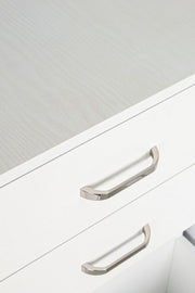 Büroschublade in MDF Drei Schubladen weiß frassierter Nadir 40x44x H65 cm