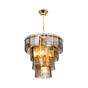 4 -Light Deckenlampe Falez Mdl3829 Fumè und Goldglas