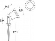 Spotlight Gu10 C-Picchetto Black Spot Line