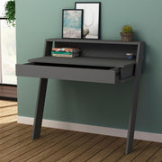 Anthrazit -Feiglingwand Desk mit 94 cm Schublade.