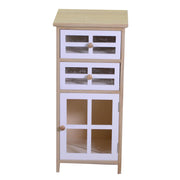 Naomi 1 Türkiste der Schubladen und 2 rechteckige natürliche Schubladen CM33X30XH72