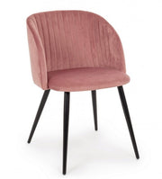 2x Queen Velvet Blush Stuhl
