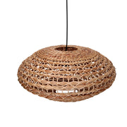Natürlicher Rattan -Kronleuchter mit Angriff Ø60H29.5 cm
