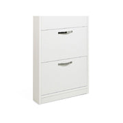 Weiße schlanke Schuhe frassierte hölzerne Holz 50x65x15 cm