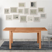 Ausziehbarer Esstisch Walnussland in Holzholz 80x120-160 cm