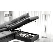 Stefy Corner Sofa mit der Halbinsel der linken Behälter 268x212