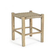 Outdoorhocker in Holz -Holz Teaklampe 38x38x H45 cm