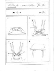Bristol Table Industrial Style mit antiker weißem Plan H76 cm