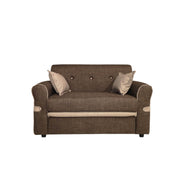 Tokyo Sofa 2 Sitze brauner Stoff