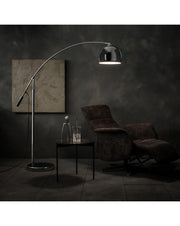 Manhattan gemahlene Lampe in Sts Grey Metal