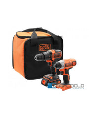 Schwarz- und Decker -Drill -Kit + 18 -V -Puls