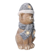 Katzenharz LED Blue Hat CM19.5x18.5H40