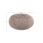 Bizzotto Tortora Pouf Bizzotto 80 cm