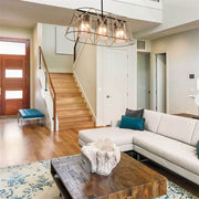 Gezegen ASZ0986 Federung Lampe 3 Lichter Black Metall und Seil