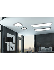 Moderne rechteckige rechteckige LED -LED 34W Alpha Aluminium -Trio -Beleuchtung