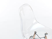 4x Polycarbonatstuhl und weißer PVC -Sitz 47x46x82H CM