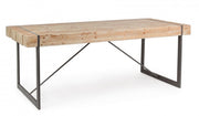 Garrett Urban Industrial Table mit Holzoberteil