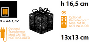 VPM Champ -Geschenkpack. 3aa 13x13xh16,5 cm
 Weihnachtsbeleuchtung
