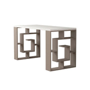 Lapper 140 Schreibtisch 140 Tortora Weiß