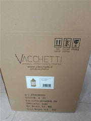 Rechteckige dunkelbraune Holzlaterne CM19X19H42.5