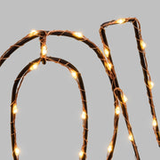 Liebe Kupfer Marrone Microne LED 36 cm heißes Weiß