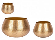 Set von 3 Vasen Gold Varanasi