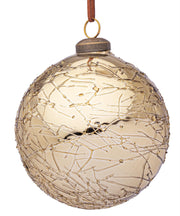 D100mm Gold Gletscherglas Kugel