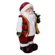 Santa Claus Resin mit rotem Baum CM28X18H42.5