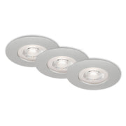 Set von 3 LED 5W 460LM Chrom Ø 9 cm gebaut -In -Geräte gebaut