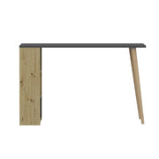 Pina 120 Schreibtisch mit anthrazitischer Walnuss -seitlicher Bücherregal