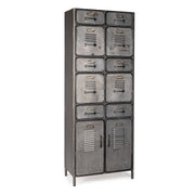 2 -Door -Ladenschublade und 10 Industriestil -Schubladen 169h CM